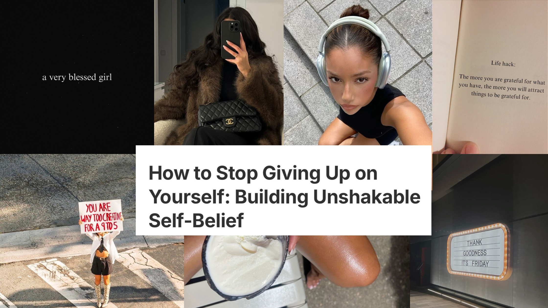 How to Stop Giving Up on Yourself: Building Unshakable Self-Belief
