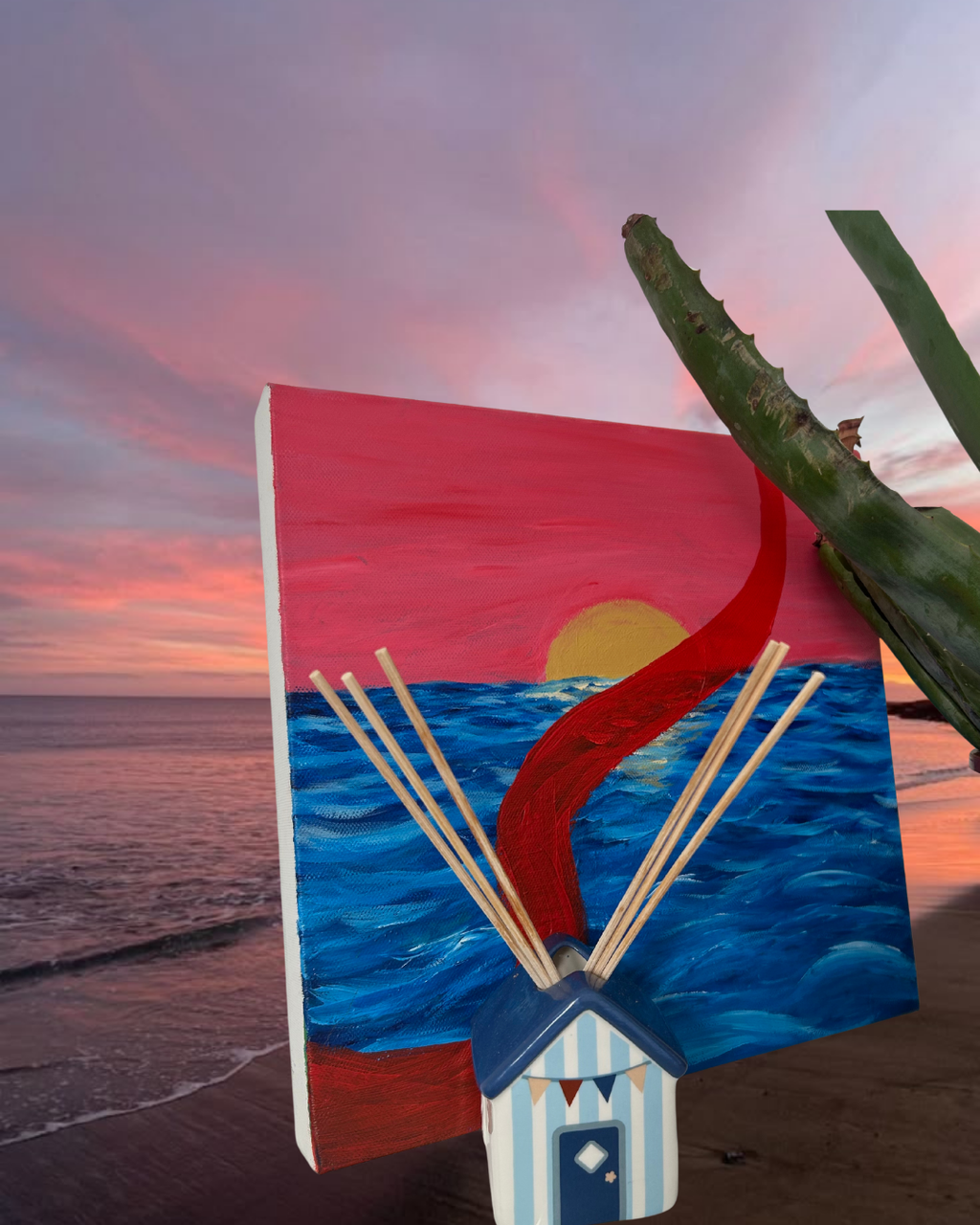 Sail the red current - Original Painting